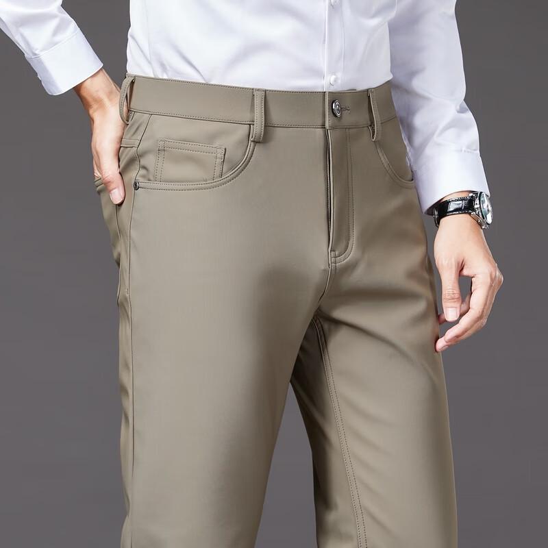 

YILITENG Men s Business Casual Wrinkle-Free Trousers YTMMC6009 33