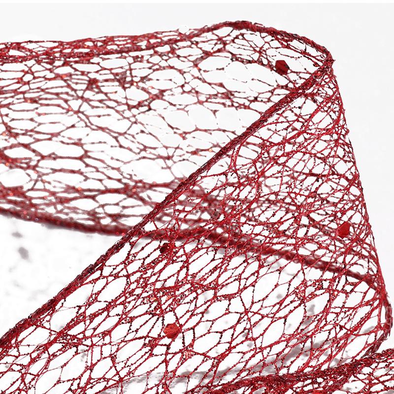 1 Rolle Dekorationsmaterial Schleife Geburtstag Gaze Band Weihnachten Bastelzubehör Geschenkverpackung Gold Silber Rot Hochzeit 2m/3m/5m