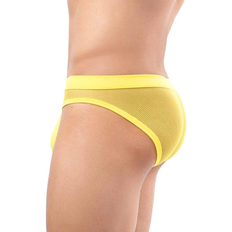 1Pc Low Waist Lingerie Acrylic Fiber Panties Men's Sexy U Pouch Underwear Briefs