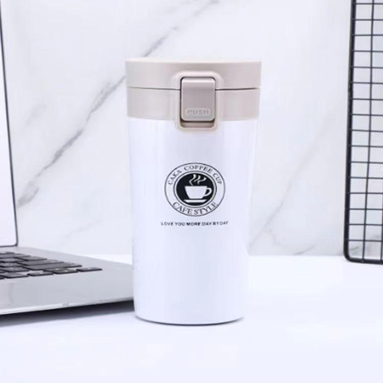 Large Capacity Stainless Steel Vacuum Insulated Coffee Cup Creative Minimalist Car Water Mug