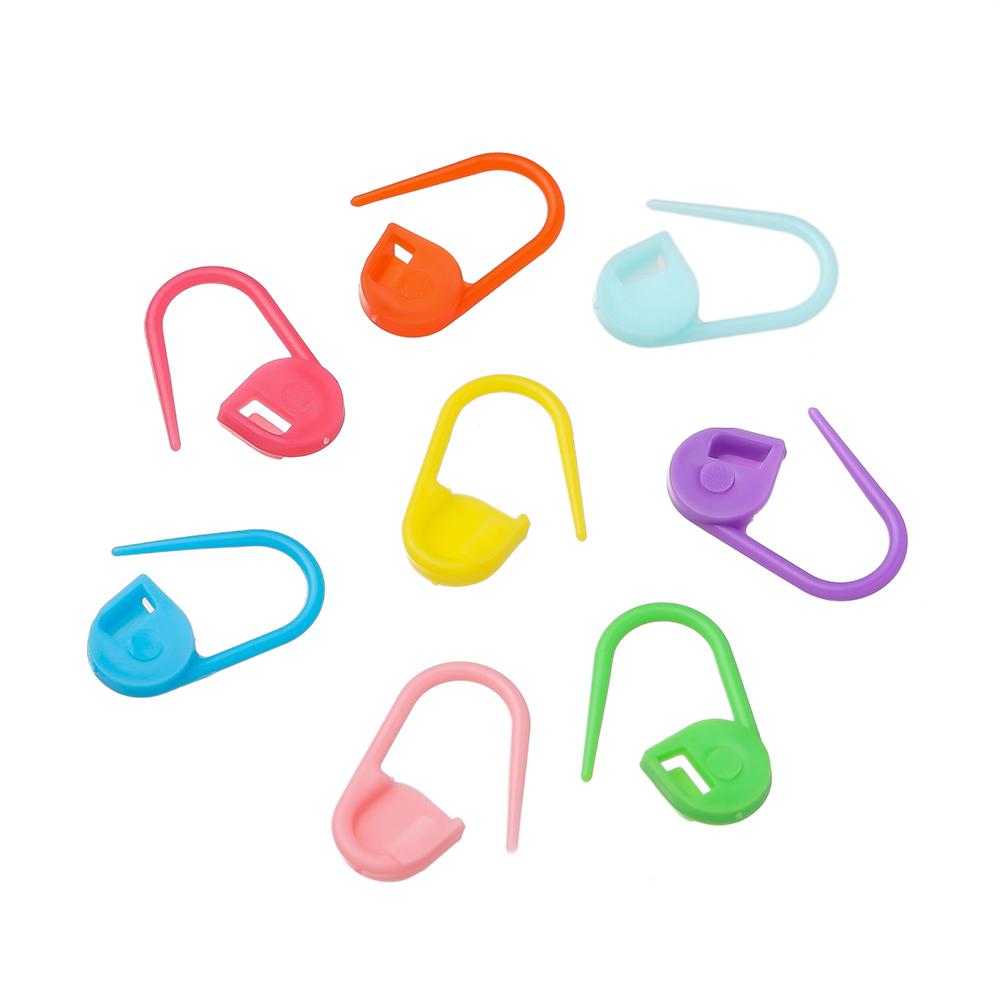 100Pcs/lot Plastic Colored Safety Small Pins Locking Stitch Markers Crochet Latch Needle Clip Hook Tool for DIY Jewelry Making