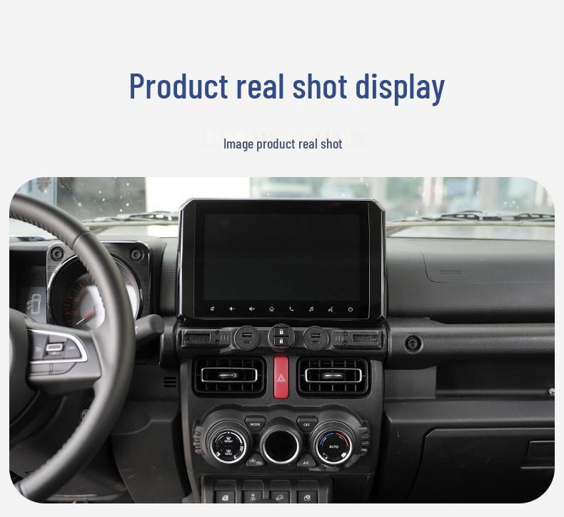 2019+ Jimny Center Console Upgrade: Multifunctional Electronic Components, Expansion Dock, Dual-Booth Design.