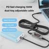 Fast Charging DC5521 Power Cord 5V To 20V Adjustable Voltages For Laptops Printers Routers And USB C Devices