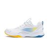 Li Ning Badminton-Schuhe Unisex Niedrig geschnitten Standard Weiß/Leuchtend Gelb AYTU011-2