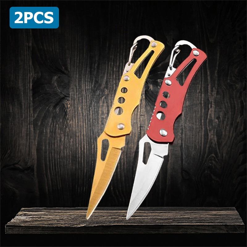 WXCOO Fruit Folding Knife Non-slip handle Kitchen Knife for Cooking Tools Multifunctional Fruit Pocket Knife Meat Cleaver
