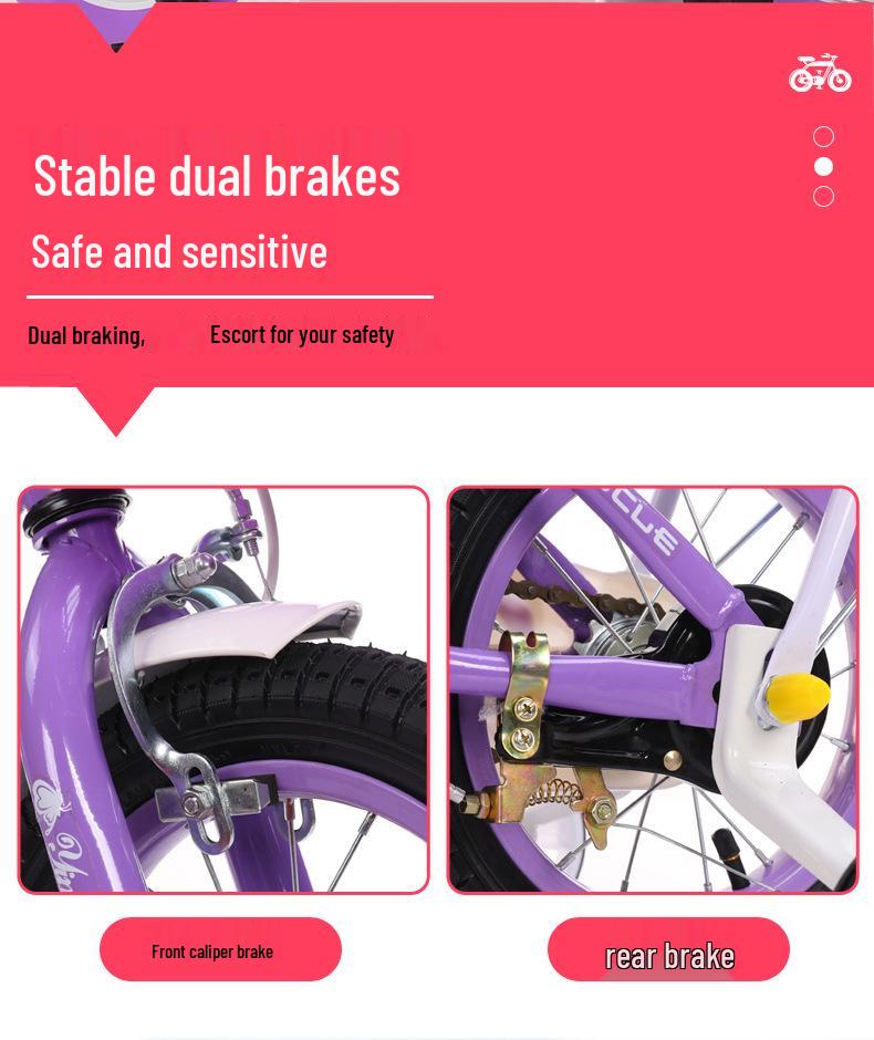 Children's Bicycle, 12-18 Inch for Ages 3-9, Boys & Girls