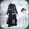 Black Butler Ciel Phantomhive Cosplay Shalior Costume With Polyester Fabric For Anime Role Play