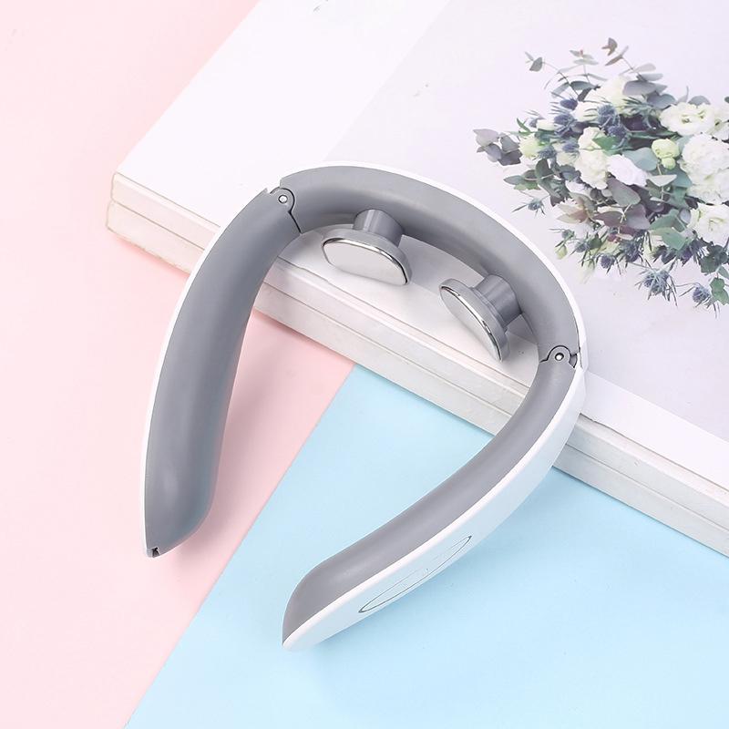 

Умный домашний шейный массажер Зарядка шейного отдела Физиотерапия Импульсный шейный массажер Инструмент для защиты шеи белый