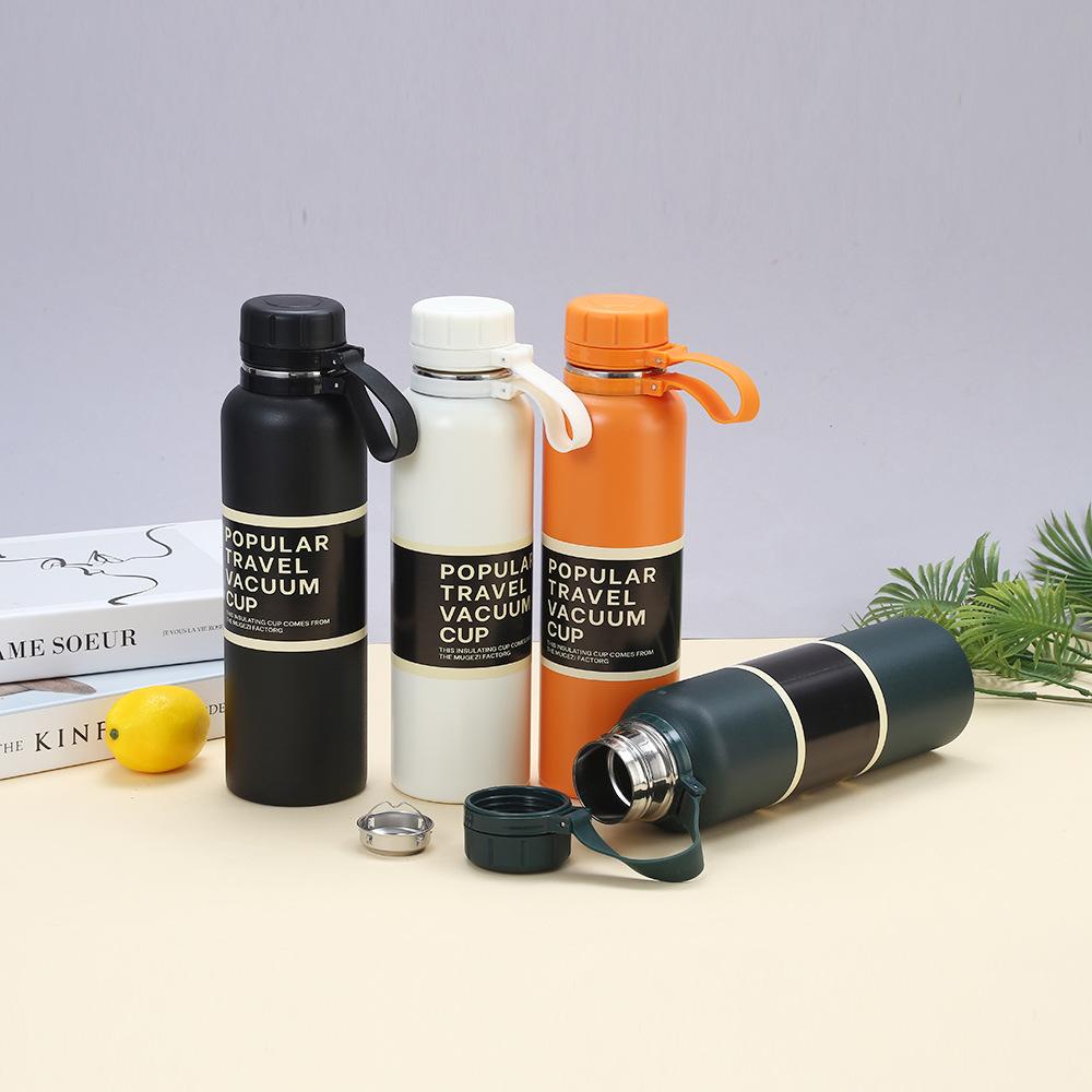 650ML 850ML 1100ML Thermos Double Stainless Steel Sport Vacuum Flask Outdoor Climbing Fitness Thermal Bottle Tea Insulation Cup