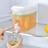 1pc Refrigerator Beverage Dispenser with Faucet Modern Minimalist Design, Suitable for Lemonade, Juice, Tea  Durable PP Material,