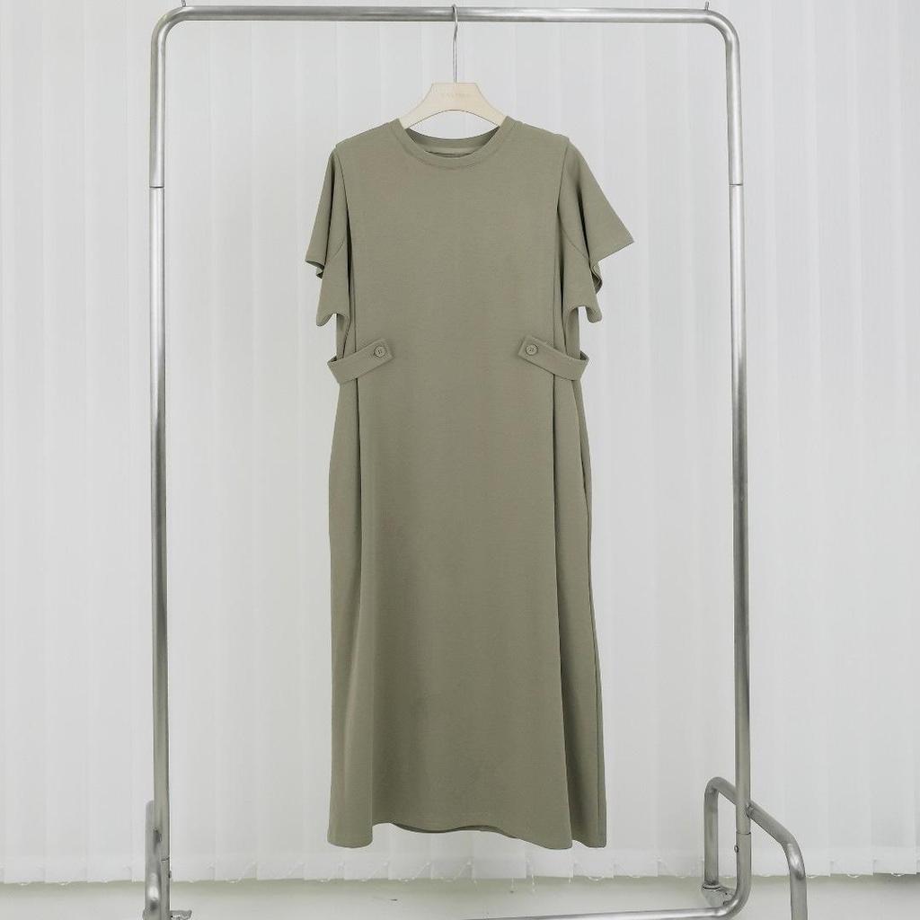 Women's Plus Size Korean Style Summer Casual Dress - Loose, Slimming, Short Sleeve
