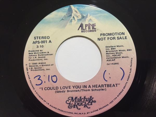 

7inch Record TIM MALCHAK, DWIGHT RUCKER - I Could Love You In A Heartbeat APS001APROMO ALPINE 1985 US Country/Folk Used