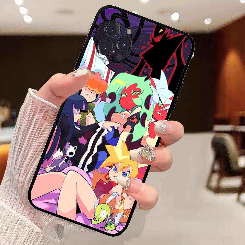 

Panty Stocking G-Garterbelt Phone Case For IPhone 17 16 15 14 13 12 Mini 11 Pro Plus Soft Silicone Cover iPhone 16pro max