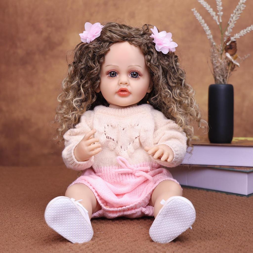 KEIUMI Reborn Doll Girl 55 Cm Bathe Silicone Vinyl Newborn Baby Dolls Early Educational Toy Children Birthday Gift