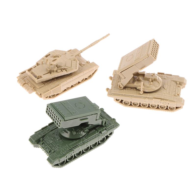 For Boys 1/4Pcs Tos Rocket Artillery Military Fighting  1/144 Plastic 4D Assembled T-90Ms Main Battle Tank Model