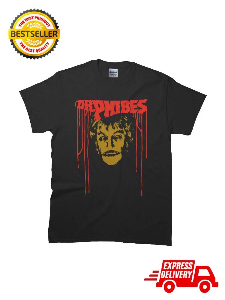 Dr. Phibes Vincent Price 1971 Smoking On The Set T-Shirt SIze S-5XL XXL