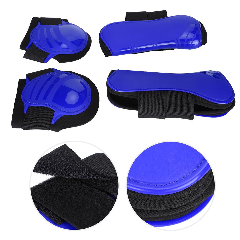 1Sada koňské legguard chránič nohou PU zesílená skořepina elastické odpružení vnitřní padblue L