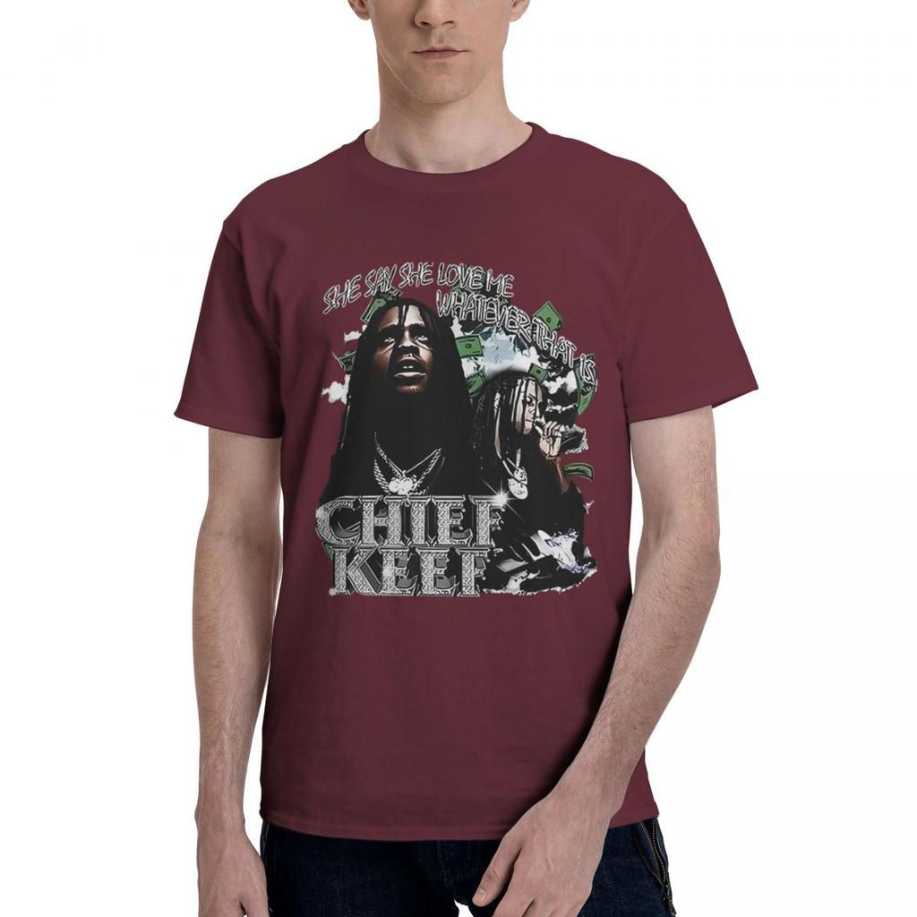 2024 Rapper Chief Keef 100 Cotton Casual Breathable Confortable Tshirt Mens TShirts Men Clothes