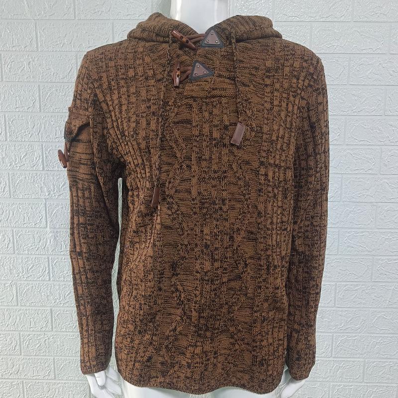 2025 Winter New Knitted Slim-fit Hooded Long-sleeved Pullover Sweater