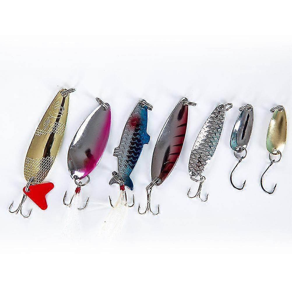 100pcs Fishing Lures Spinners Plugs Spoons Bait Pike Trout Salmon Box Set