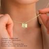 St. Delan Gold-Plated Stainless Steel Alphabet Pendant - DIY Jewelry Accessory