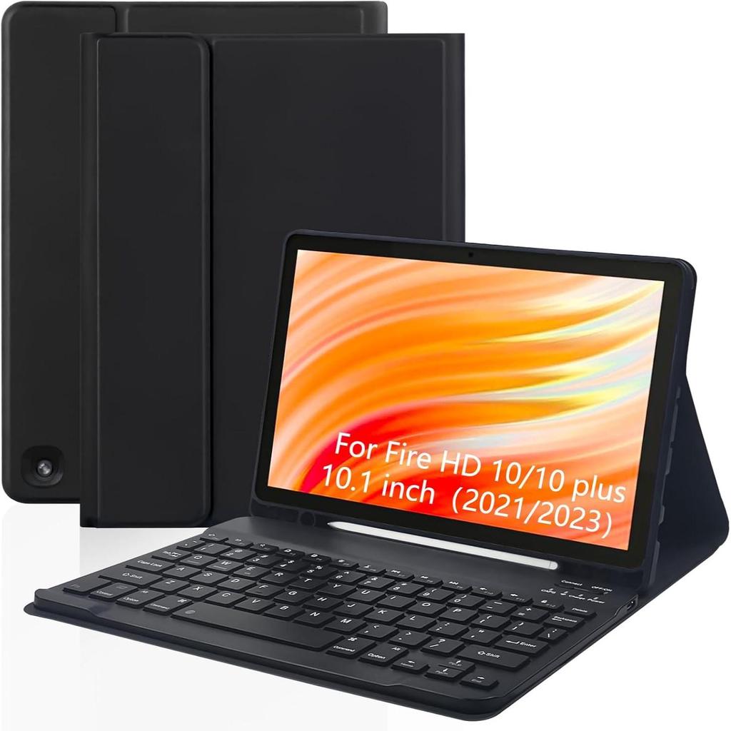 Kit Tabletă Fire HD 10.1" cu Tastatură Magnetică Bluetooth și Protecție Iluminată 11