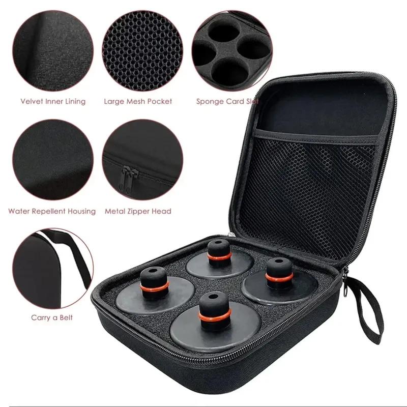 Pacote com 4 Ferramentas de Reparo para VeículosPara Tesla Almofada de Silicone para Elevação com Macaco Ponto Adaptador Para Modelo 3 Modelo Y Modelo S Modelo X Com Bolsa de Armazenamento