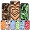 P30 Lite Case for Honor 9S Cover Silicone Funda Honor 9C 9A 10i 8A 10 50 Cases for Huawei P 30 Pro P40 P20 Love Heart Black Capa