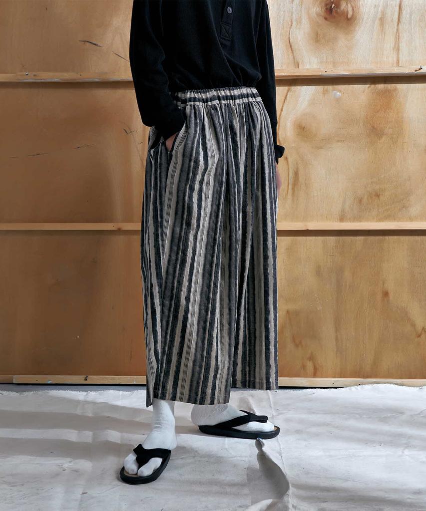 EASE Pattern Warp Pants_Brown