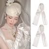 Handmade Bride Gloves Lace Trimmed Satin Gloves Ball Gloves Lace Gloves  Dinner Dresses