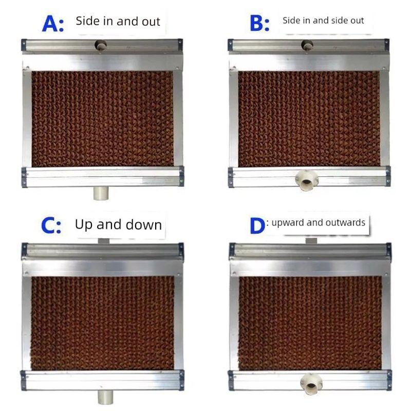 Water Curtain Wall Water Cooling System Stainless Steel Aluminum Alloy Wet Curtain Wall Factory Farm Fan Wet Curtain Paper Mine