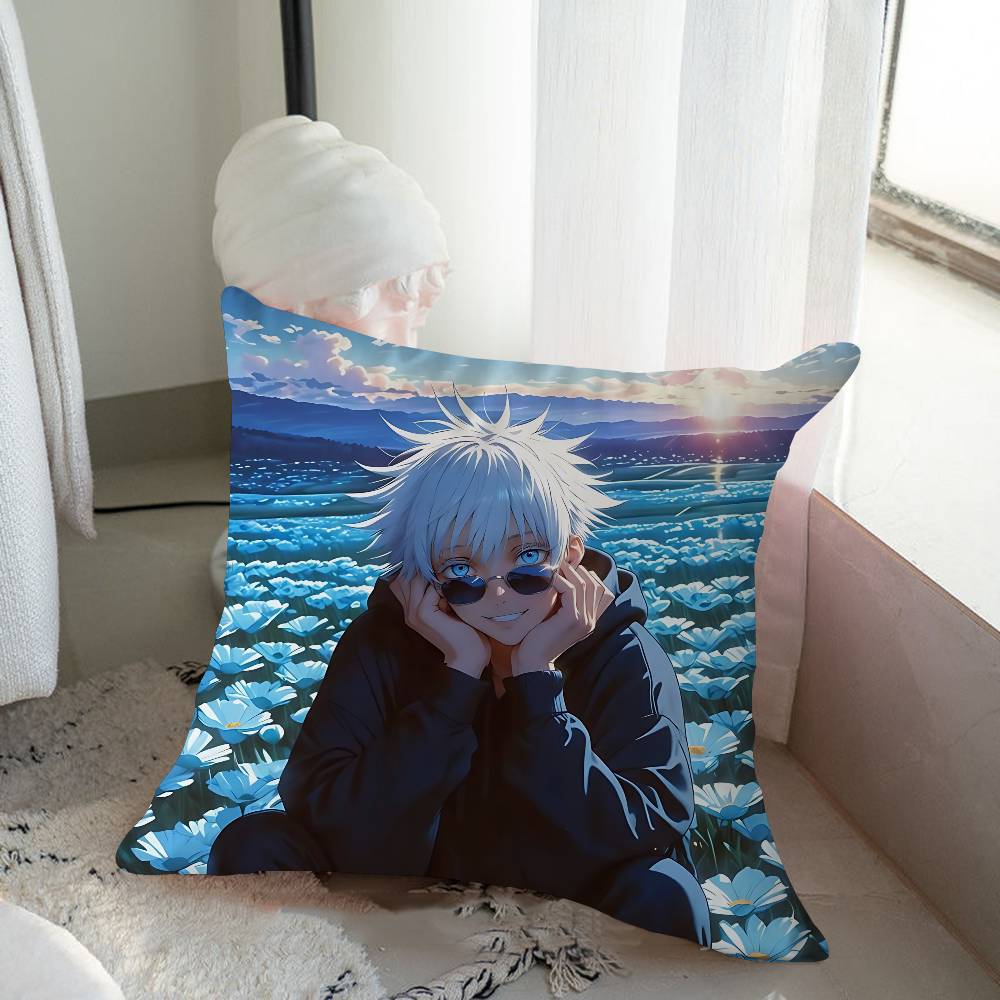 Anime S-Satoru G-Gojo Pillow Cover Sofa Cushion Cover Home Room Decoration Children Gift