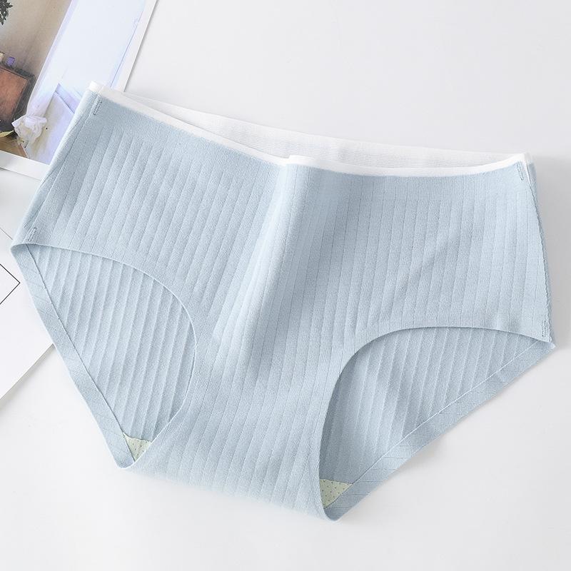 Mid Waist Women's Underwear Seamless Knickers Breathable Pure Lingerie Cotton Triangle Panties