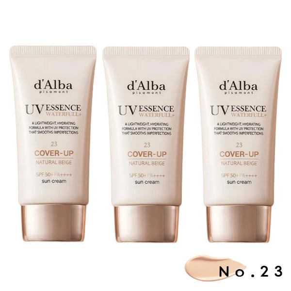 d'Alba Waterfull Tone-Up Sun Cream Natural Cover Beige 50ml (Light / Warm) SPF50+ PA++++ (10 Options)