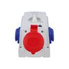 OPTIMA-COMBI 3P+N+E 32A + 2x230V Surface-mounted Socket with 0-1 Switch