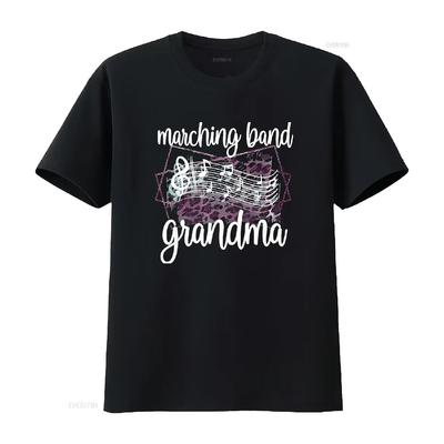Marschkapelle Oma Mitglied Großmutter T-Shirt vintage Gewaschen Bequem Lässig Grafik Leicht Designer-Kleidung Vielseitig