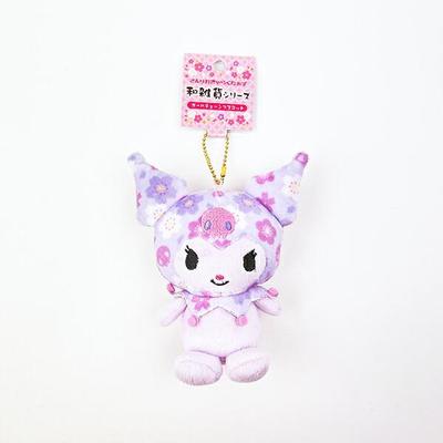 Japanese Goods Kuromi Plush Mascot Keychain