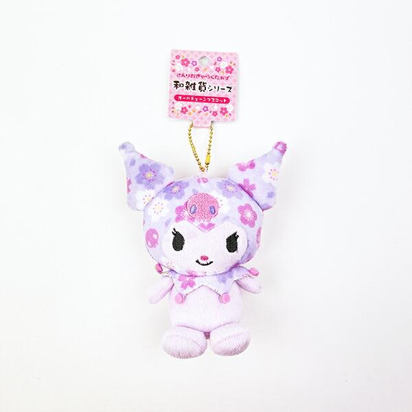Sanrio Japanese Goods Kuromi Plush Mascot Keychain