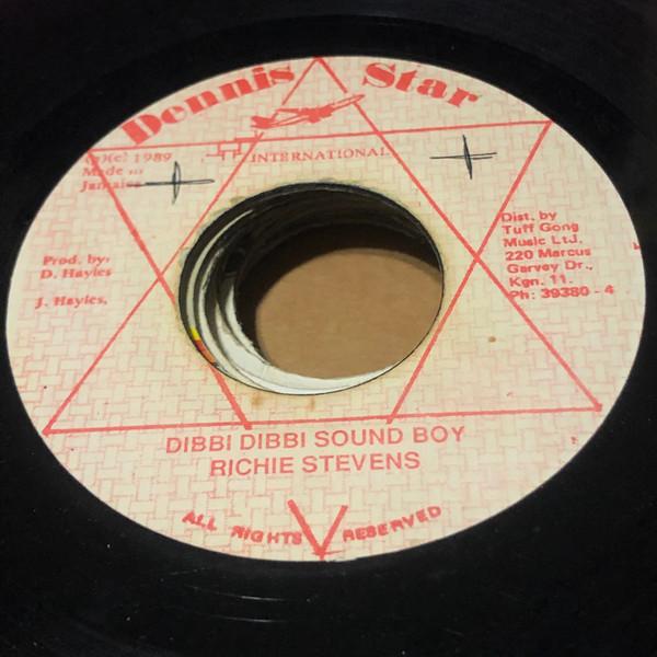 

7inch Record RICHIE STEPHENS Dibbi Dibbi Sound Boy NONE Dennis Star Int 1989 Jamaica Reggae Ska Dub Used