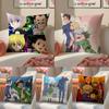 Thrilling Anime HHunter X Hunter Cushion Cover Pillowcase Short Plush Invisible Zipper Room Sofa Cushion Cover