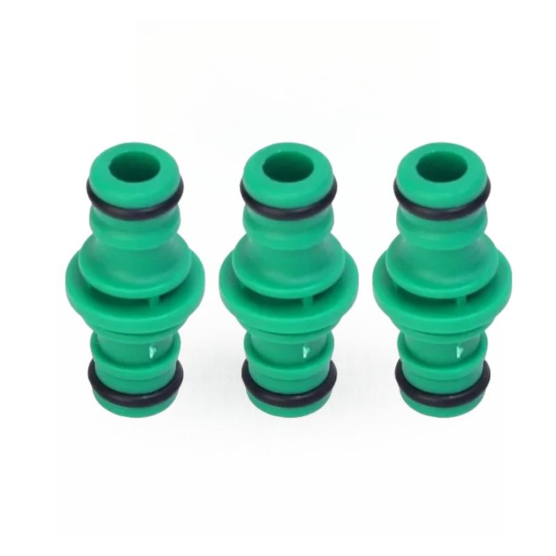 Double Plug Hose Connector Extender for Car Washing Garden Pipe Connecting Quick Joint Irrigation Watering Plumbing Fitting