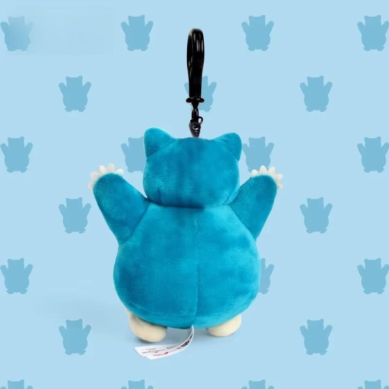 Genuine Animal Series Pikachu Snorlax Kawaii Plush Toys Cute Pendant Keyring Keychain Birthday Party Gifts for Kid Boy