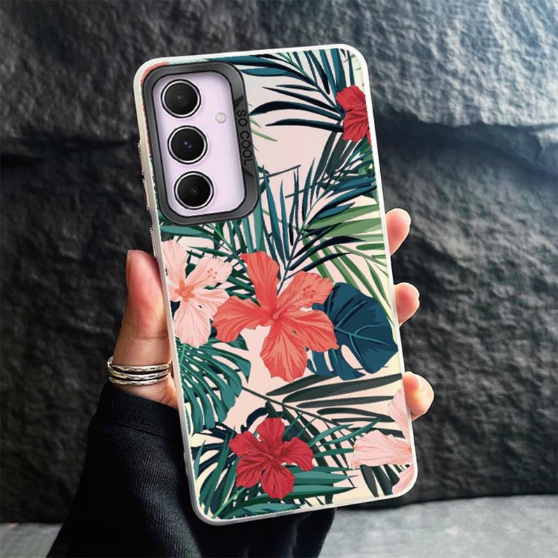 Phone Case For Samsung S24 Ultra S23 Plus S22 S21 S20 FE A55 A54 A53 A35 A34 A32 A25 A24 A15 A14 A13 5G Shockproof Bumper Gradient Aurora Cover