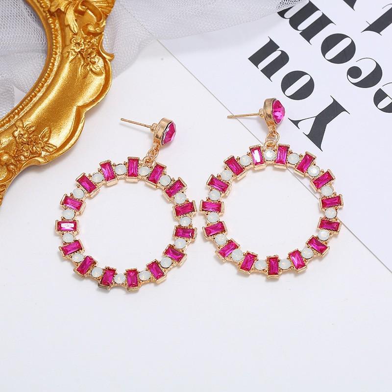 New European & American Hollow Circle Stud Earrings - Simple Ear Jewelry Accessories