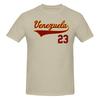 Venezuela Baseball Franela Vinotinto Flacher Schirm Sonne Pendler T-Shirt Minimalistischer Vibe Nahtloses Spleiß-T-Shirt