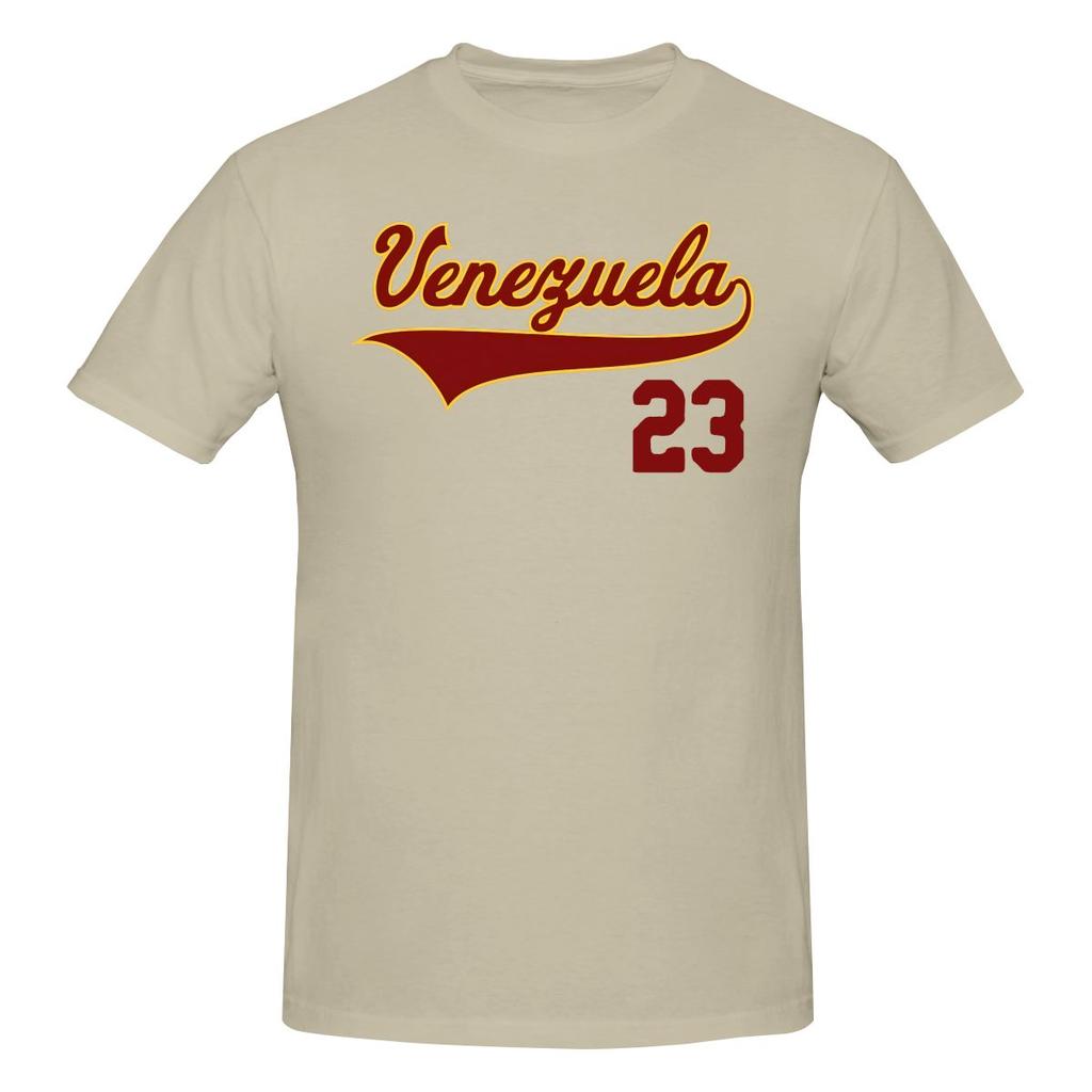 Venezuela Baseball Franela Vinotinto Flacher Schirm Sonne Pendler T-Shirt Minimalistischer Vibe Nahtloses Spleiß-T-Shirt
