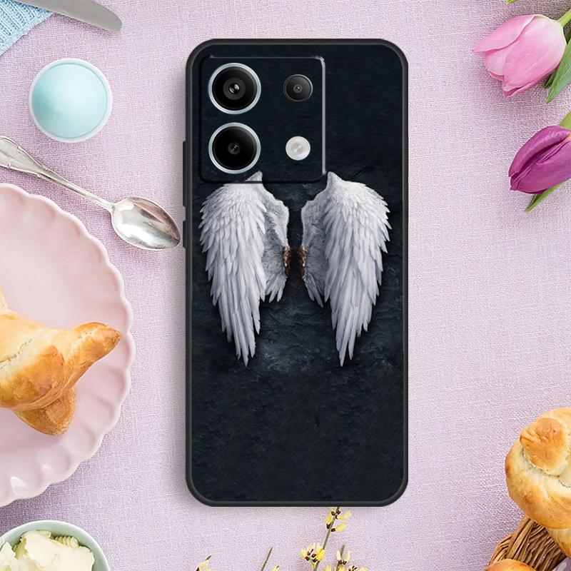 Angel Wings Painting Case For Xiaomi Redmi Note 15 Pro Plus 10 11 12 13 14 Pro Cover For Redmi 14C 15C 12C 10C 13C