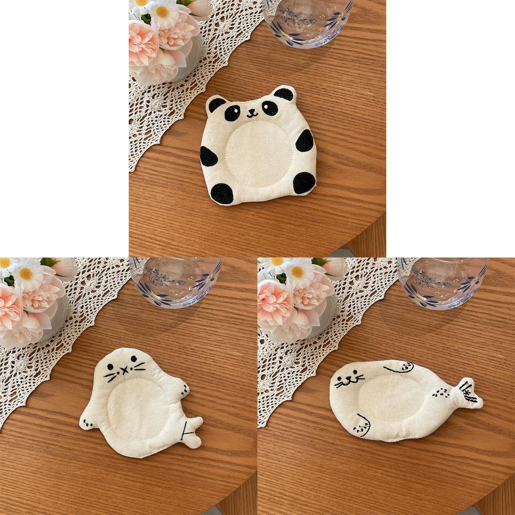 Panda Seal Bear Cat Frog Sealion Plush Mouse Pad With Lazy Sitting Design For Home Office Desk Decor
