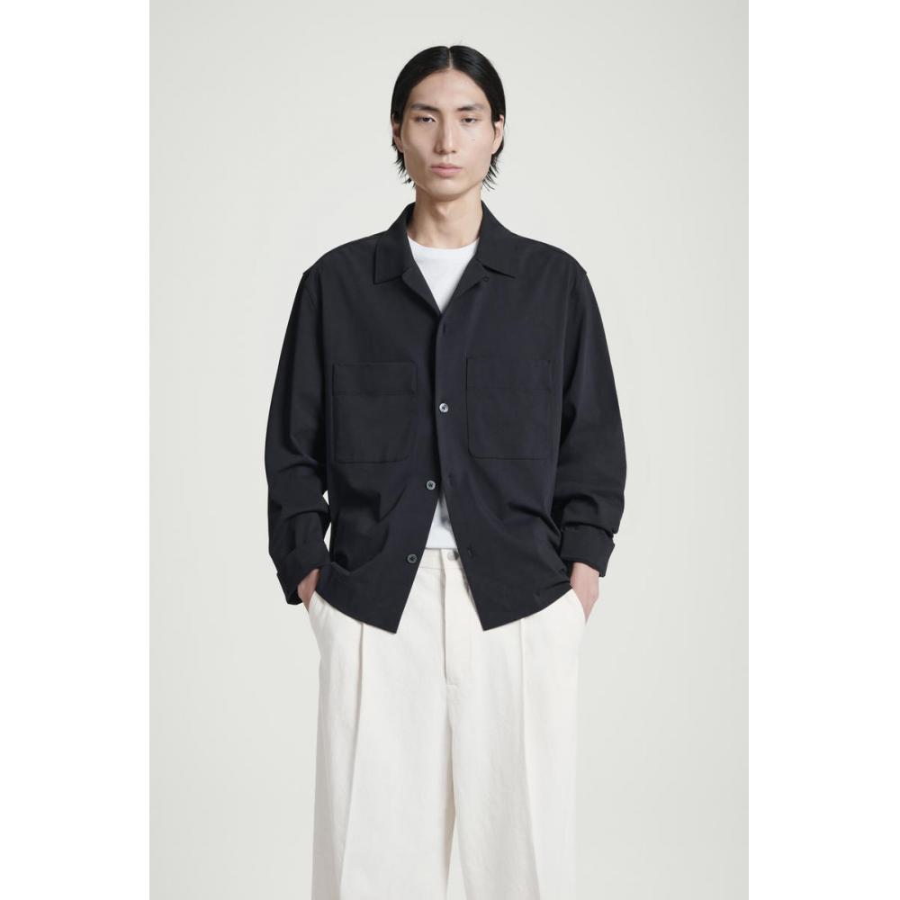 

COS Japan jersey pajama shirt navy/M