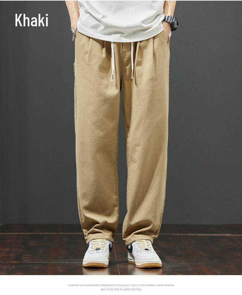Men's 2025 American Loose Straight-Leg Casual Work Pants for Spring and Autumn